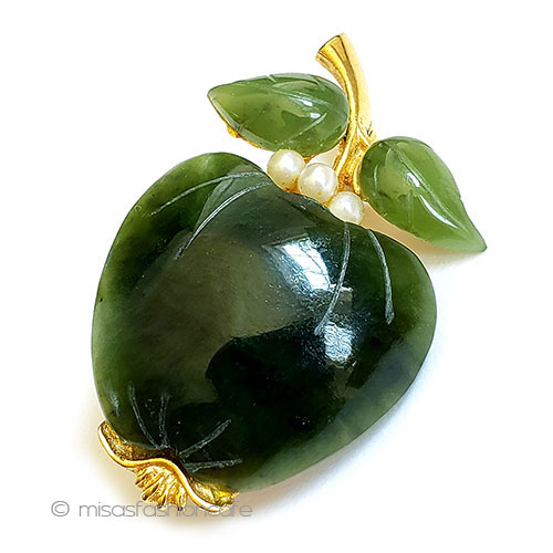 Swoboda Green Apple Brooch