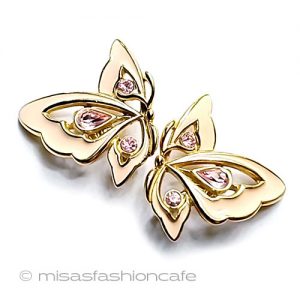 Trifari トリファリ 金の葉 イヤリング