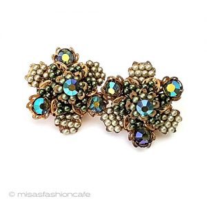 Vendome ヴァンドーム グリーンビジューのお花