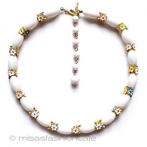 Trifari  トリファリ パステル花ネックレス