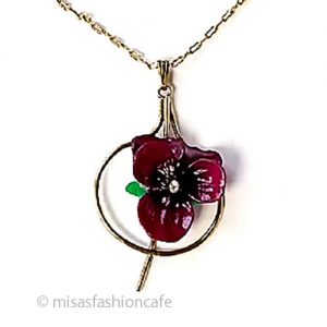 ヴィンテージジュエリー すみれ・スミレのお花