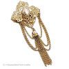 ヴィンテージジュエリー パール花Goldタッセル