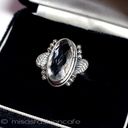 天然ホワイトトパーズ スターリングシルバー925 in box