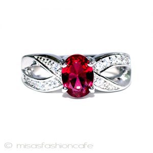 ルビー&トパーズ・リング スターリング925刻印指輪