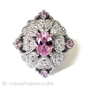 サファイア フラワー スターリング925リング