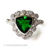 エメラルド＆トパーズ指輪 スターリング925リング