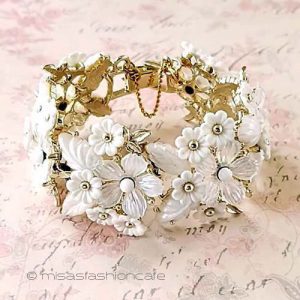 ヴィンテージアクセサリー お花畑　ブレスレット