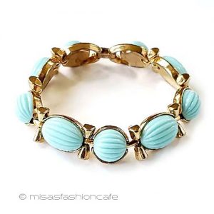 TRIFARI  トリファリ 水色リボンブレスレット