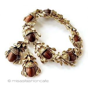 ヴィンテージジュエリー ドングリの２点セット