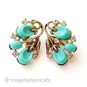 Trifari  トリファリ フラワー花イヤリング