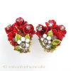 Robert イヤリング 　フラワーブーケ front view