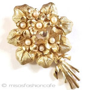 BOUCHER ブローチ スミレの花束 ブーケ