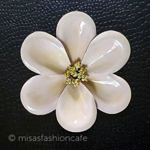 Robert刻印お花ブローチ 大振りフラワーコサージュ