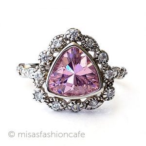 サファイア&トパーズ指輪 スターリング925リング