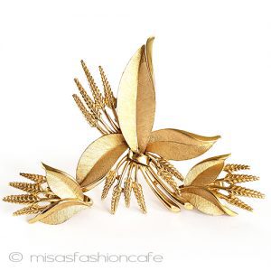 Trifari  トリファリ ゴールド麦 セット