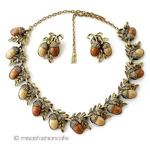 アンティークジュエリー 団栗どんぐり セット