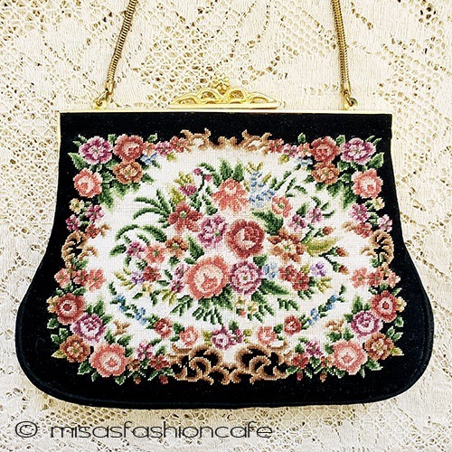 ヴィンテージ バッグ 総刺繍お花プチポアン – Misa's Fashion Cafe