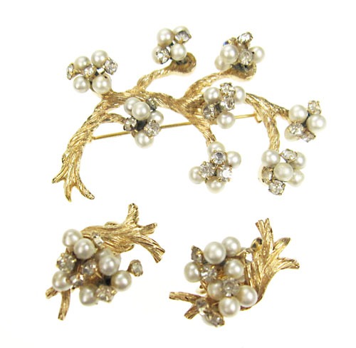 アンティークジュエリー パールRSの木セット detail view