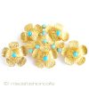 ターコイズGold花セット