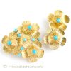 ターコイズGold花セット front view