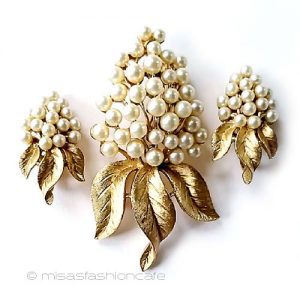 Trifari  トリファリ ライラックの花セット