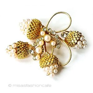 アンティークジュエリー パール団栗どんぐりSET