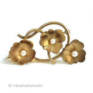 真珠 12Kgf セット すみれパンジーのお花