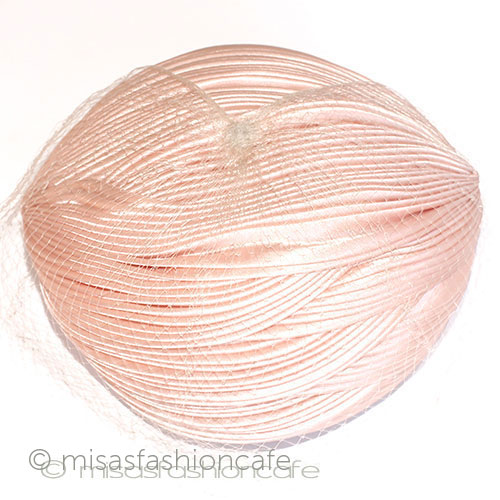 ヴィンテージ　ハット ピンク＆チュール top view