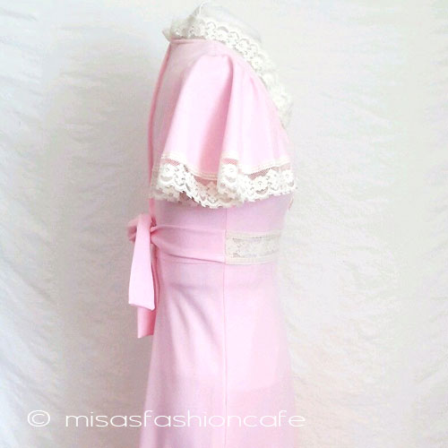 1点物　ビンテージ　 プリンセス　マキシワンピ side view