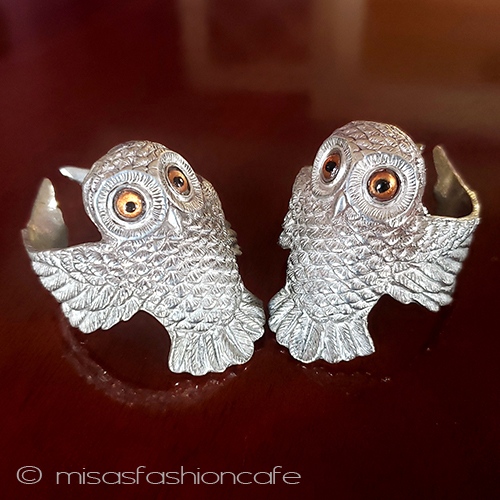 ふくろう　セット ナプキンリング2個 detail view