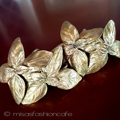 マイケルミショー　ハーブ ナプキンリング　バジル detail view