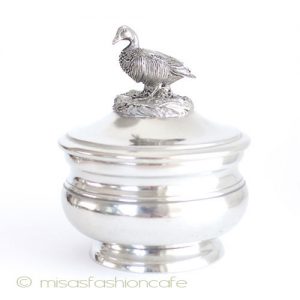 鴨カモのボウル カバー付き容器