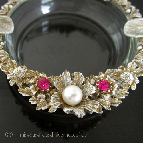 アンティーク　雑貨・小物 パールRS花・ガラスボール detail view