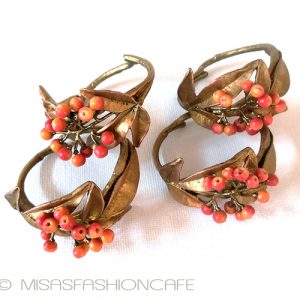 マイケルミショー　ナナカマド ナプキンリング　４個セット