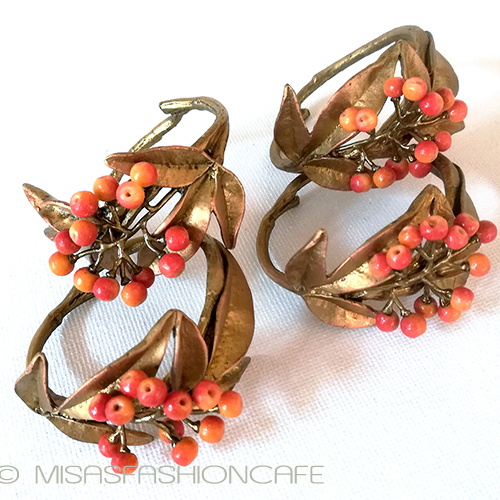 マイケルミショー　ナナカマド ナプキンリング　４個セット detail view