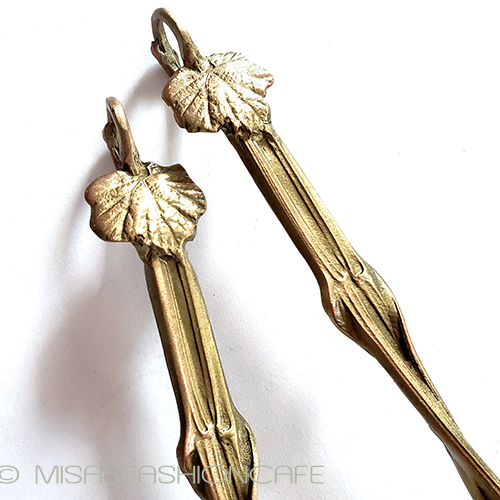 マイケルミショー　葡萄の葉 カトラリー サラダサーバー detail view