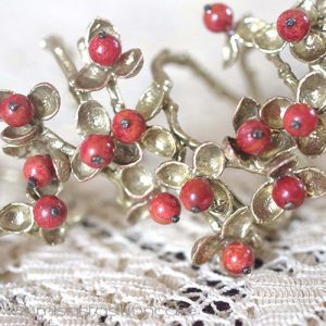 ミショー　珊瑚の果実　再販 ナプキンリング　４個セット