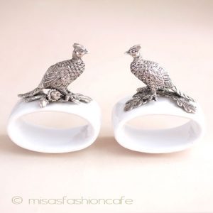 キジ鳥＆どんぐり　セット ナプキンリング２個