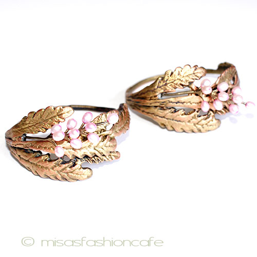 フォーシーズン　ミショー ナプキンリング真珠ラベンダー detail view