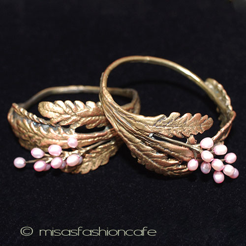 フォーシーズン　ミショー ナプキンリング真珠ラベンダー detail view