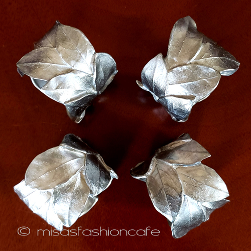 マイケルミショー銀葉ハーブ ナプキンリング4個再販！ detail view