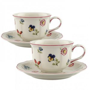 ビレロイ＆ボッホ プチフルール カップ＆ソーサー ２セット