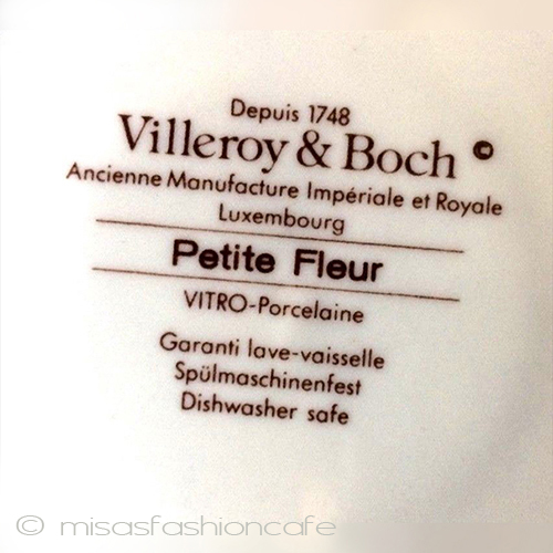 ビレロイ＆ボッホ プチフルール カップ＆ソーサー ２セット detail view signature