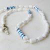 Vintage Miriam Haskell white glass necklace