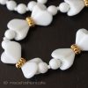 Miriam Haskell White glass necklace