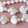 Miriam Haskell White glass necklace